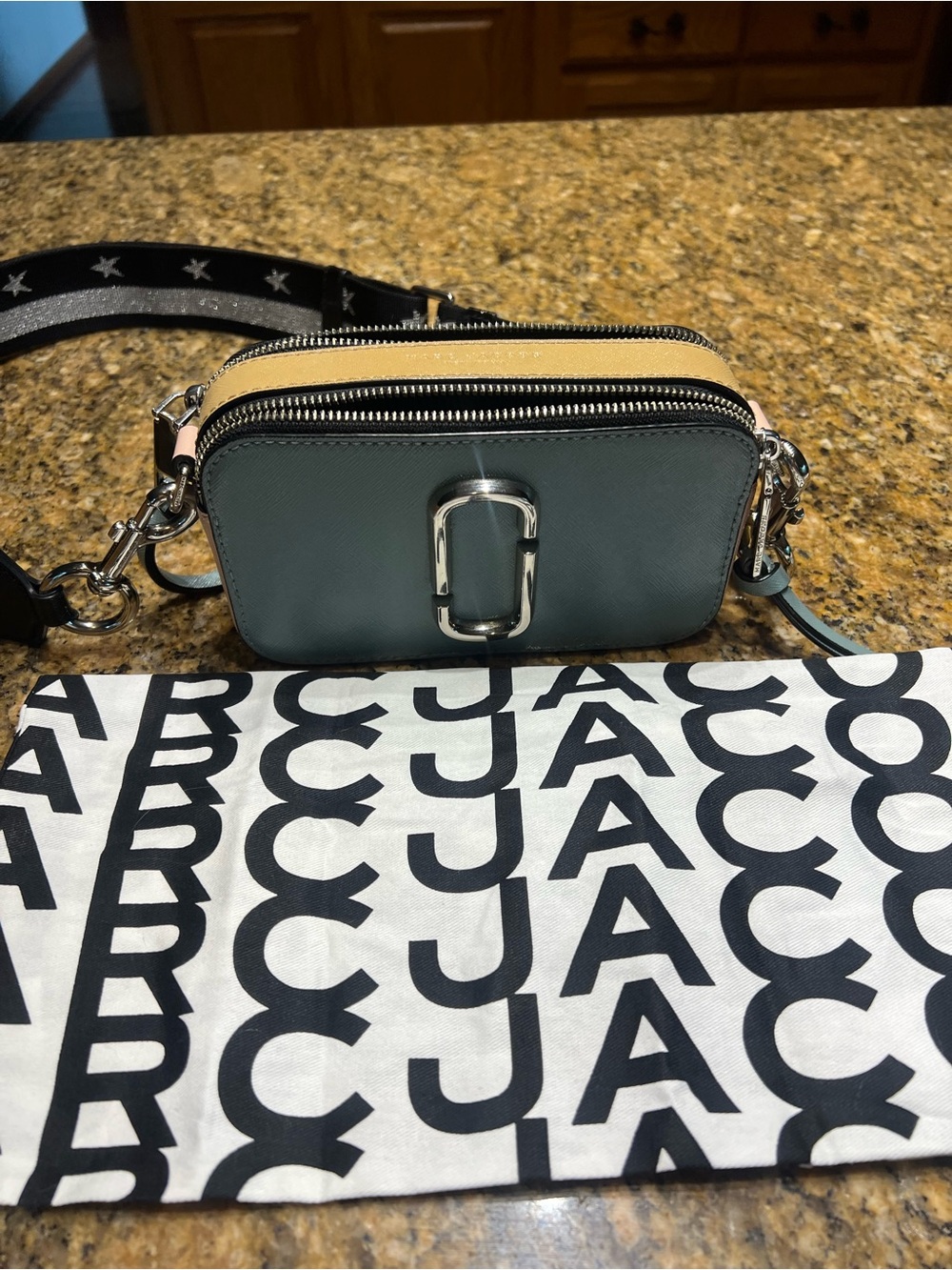 Marc Jacobs Two-Tone Leather Snapshot Camera Bag -